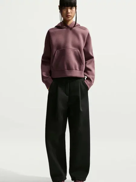 Nike Sportswear spodnie z modalem Pregame Fleece czarne