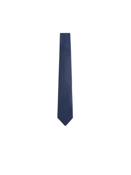 Krawat Salvatore Ferragamo elegancki niebieski