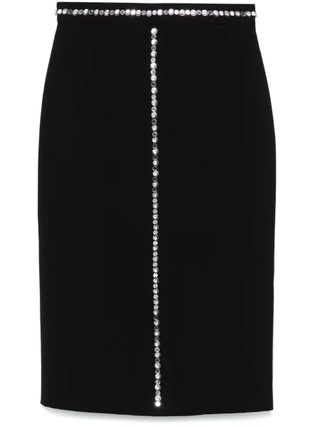 Mała mały spódnica mini N°21 z kryształkami czarna