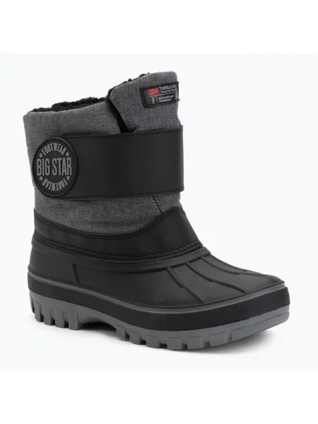 Gyerek hótaposó BIG STAR grey / black. Méret: 33 EU fekete