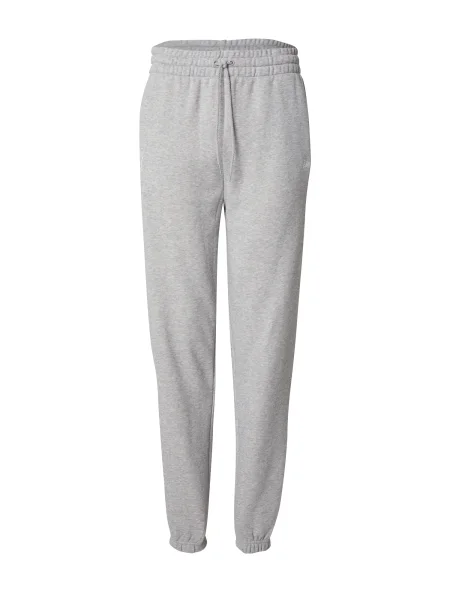 NEW ERA Pantaloni NEYYAN gri deschis alb