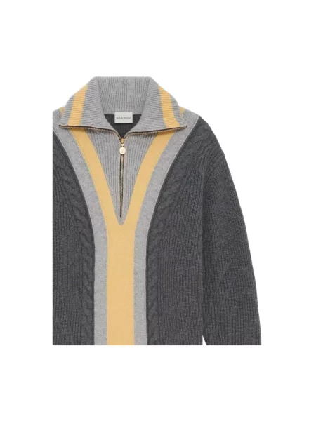 Drôle de Monsieur sweter wełniany Trucker szary