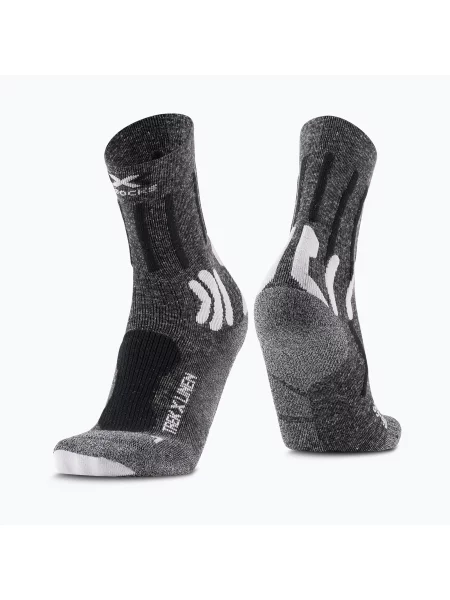Дамски чорапи X-Socks Trek X Linen dolomite/grey/melange/opal/black черно