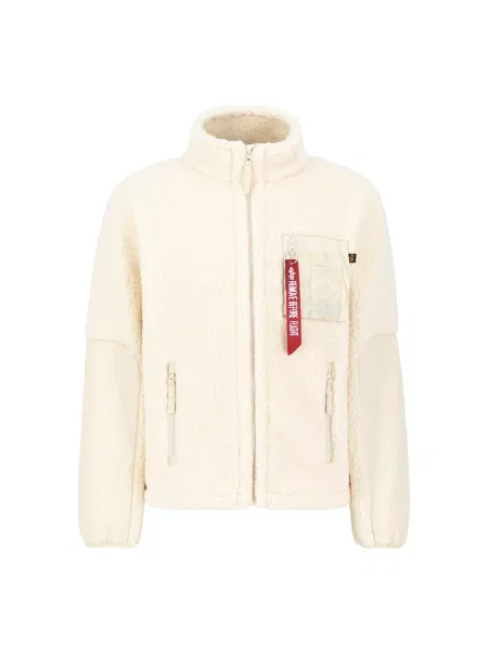 ALPHA INDUSTRIES Geacă de primăvară-toamnă Sherpa Zip / roșu bej
