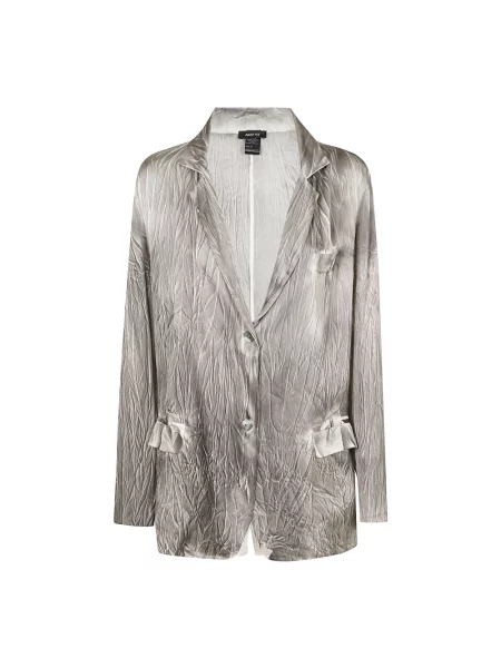 Marynarka Avant Toi ze stretchu brązowa