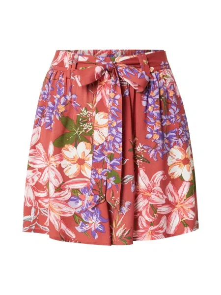 ONLY Pantaloni ONLNOVA oliv / lila / portocaliu caisă / cireș roșu