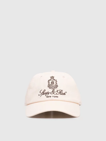 Кепка з вишивкою Sporty & Rich бежева