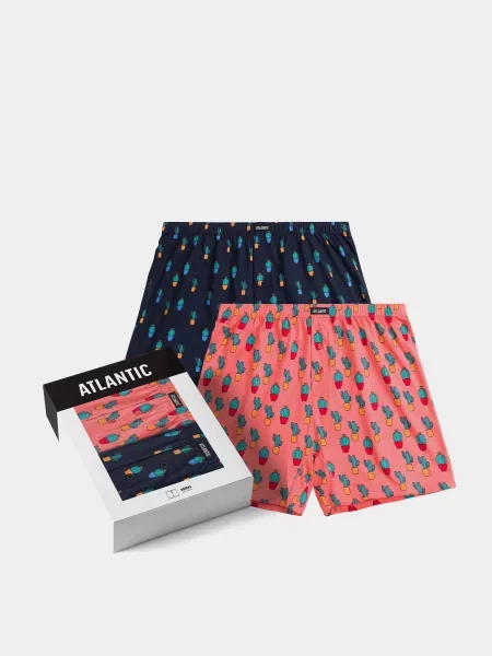 Набір трусів Atlantic червоний/синій червоні