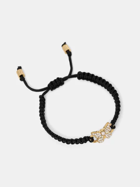 Guess zapestnica iz nerjavečega jekla BORBOLETA črna