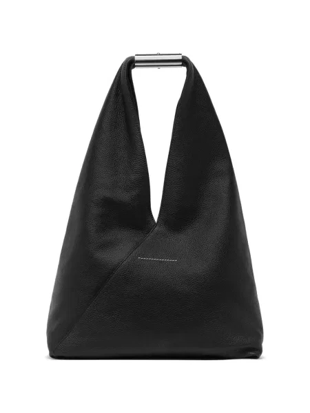 Kožená kabelka Mm6 Maison Margiela černá