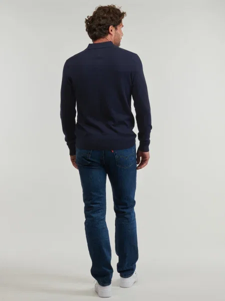 Tricou Tommy Hilfiger din cașmir albastru