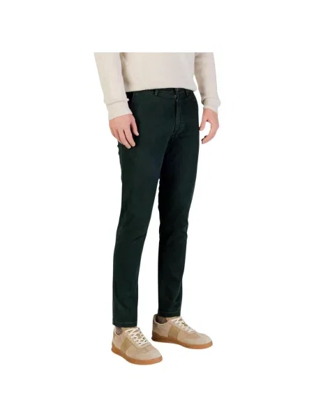 Pantaloni chino Borghese verde