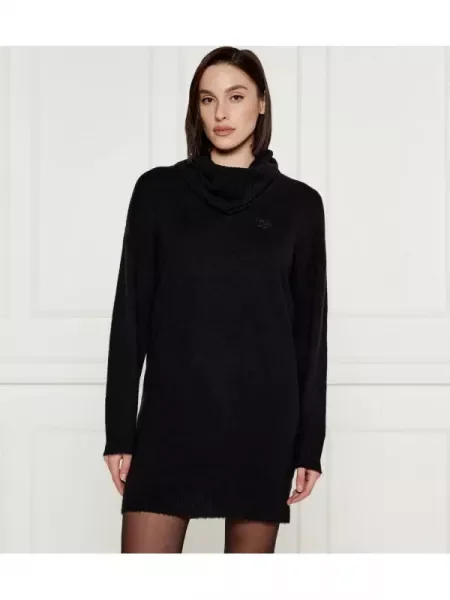 Liu Jo Rochie 2 în 1 cu adaos de lână negru