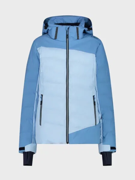 Твілова лижна куртка Cmp з капюшоном блакитна