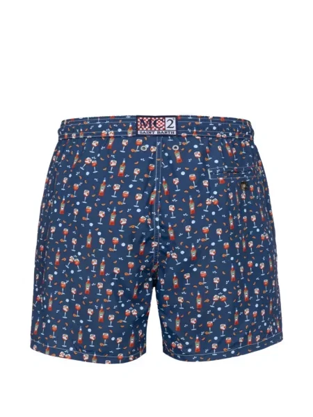 Slip de baie Mc2 Saint Barth cu imagine albastru