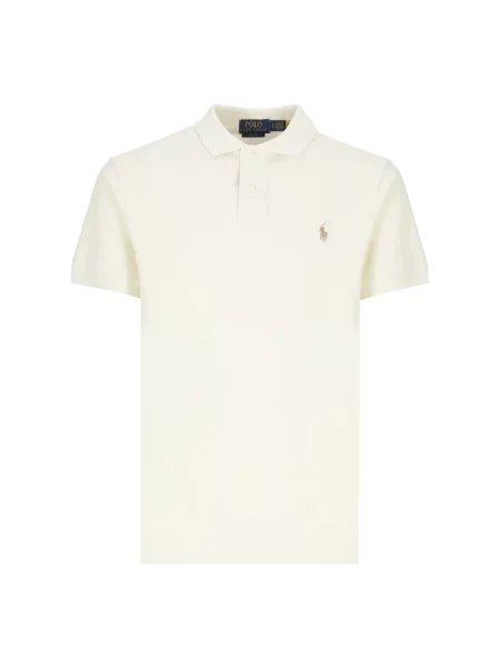 Koszulka polo Polo Ralph Lauren z siateczką beżowa