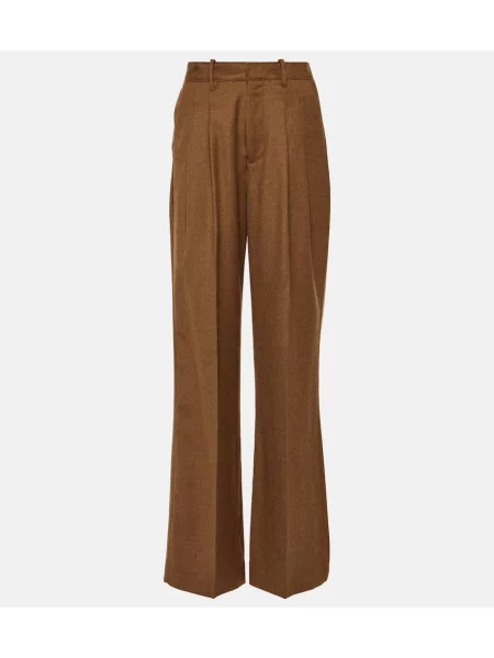 Pantaloni Ag Jeans de lână maro