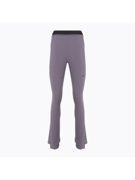 Női leggings Nike Sportswear Chill Knit Mini-Rib Flared daybreak/fekete. Méret: L fekete