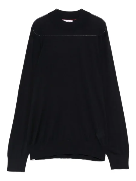 Pulover Brunello Cucinelli lung albastru