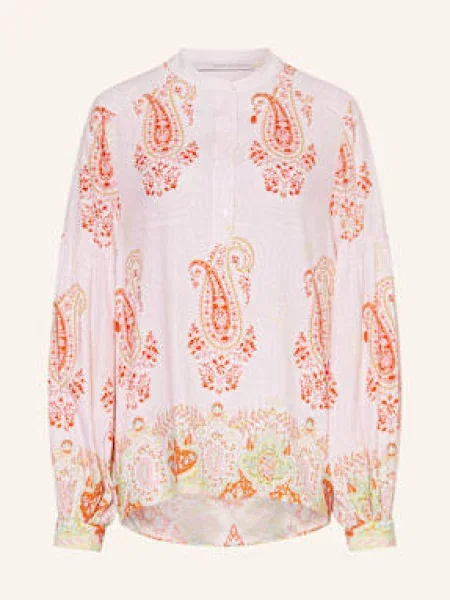 Herzen's Angelegenheit Bluzka Z Jedwabiu Z Falbankami rosa zielona