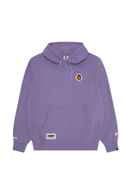 Hanorac cu glugă Aape By A Bathing Ape cu autograf violet