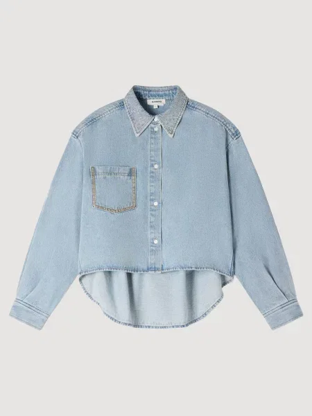 Сорочка Sandro блакитна