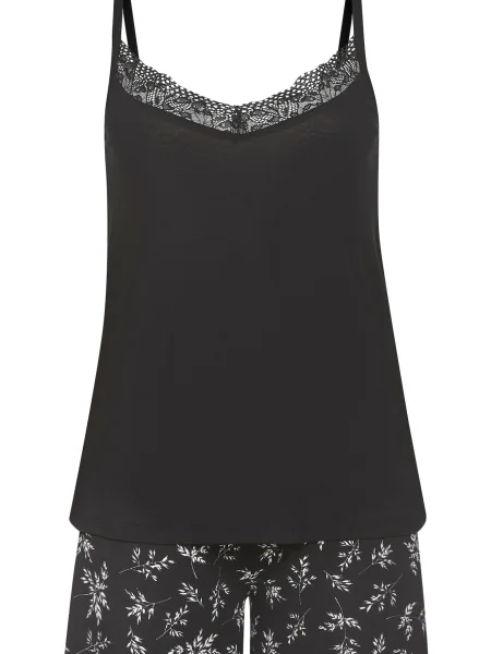 VIVANCE Kratke hlače za spanje črna / off-bela bela