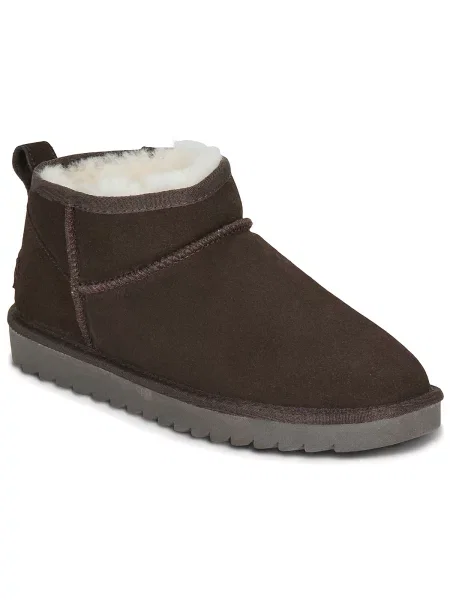 Scurt botine Colors Of California din piele de oaie maro