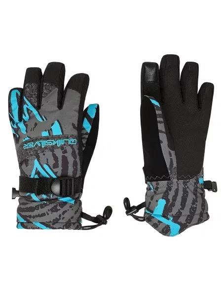 Smučarske rokavice Quiksilver Mission Youth siva