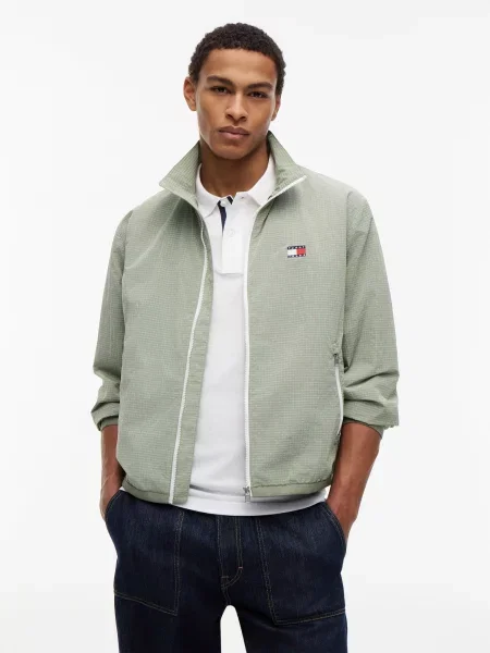 Tommy Jeans Prechodná bunda ESSENTIAL' zelená