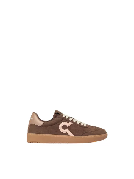 Sneakersy Save The Duck skórzane brązowe