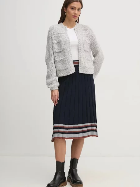 Кардиган з домішкою вовни OUI сірий