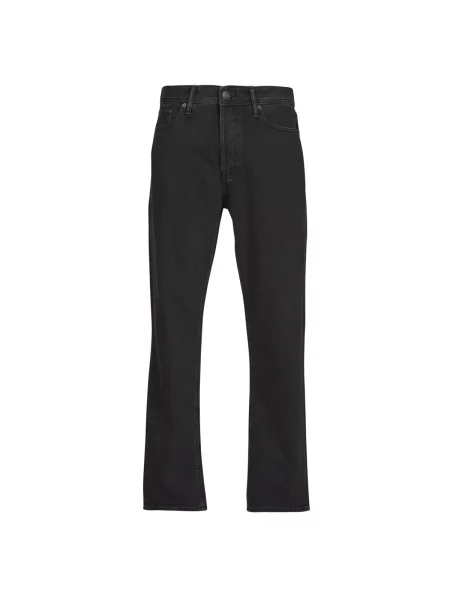 Ravne kavbojke Jack & Jones črna