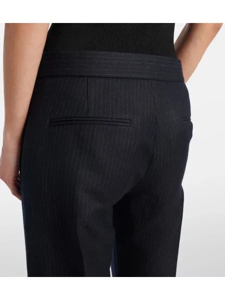 Pantaloni Khaite de lână albastru