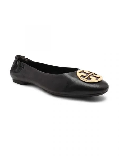 TORY BURCH De piele balerini CLAIRE negru