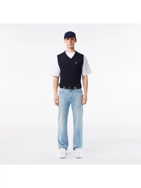 Lacoste ремінь шкіряний коричневий