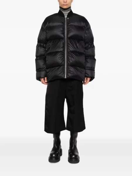 Matlasat geacă Rick Owens clasică negru