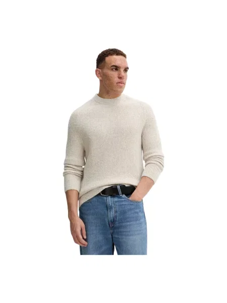 Dzianinowy sweter Marc O'polo w paski beżowy
