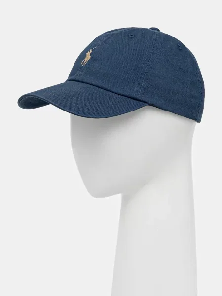 Polo Ralph Lauren czapka z daszkiem gładka granatowy