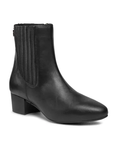 Tommy Hilfiger Botine Essential Leather Boot negru