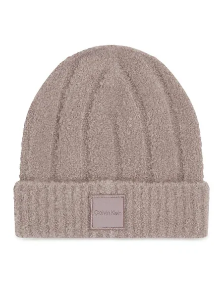 Calvin Klein Čiapka Modern Patch Chunky béžová