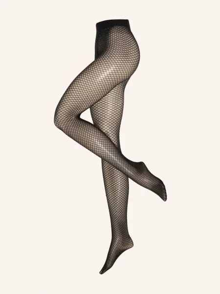 Wolford Jemné Punčocháče Shimmer Effect S Třpytivou Přízí black/silver lurex černé