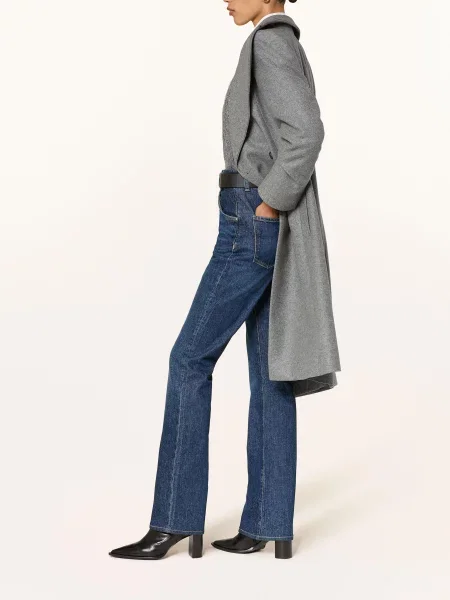 Boss Jeansy Flare Lyris blau granatowe