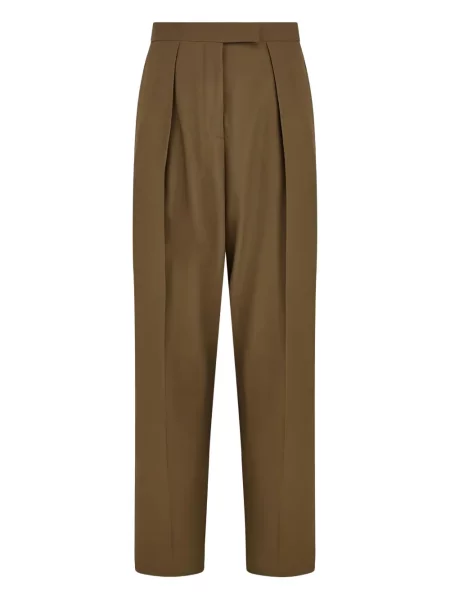 Pantaloni Ferragamo plisate verde