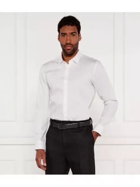 HUGO Cămașă | Extra slim fit alb