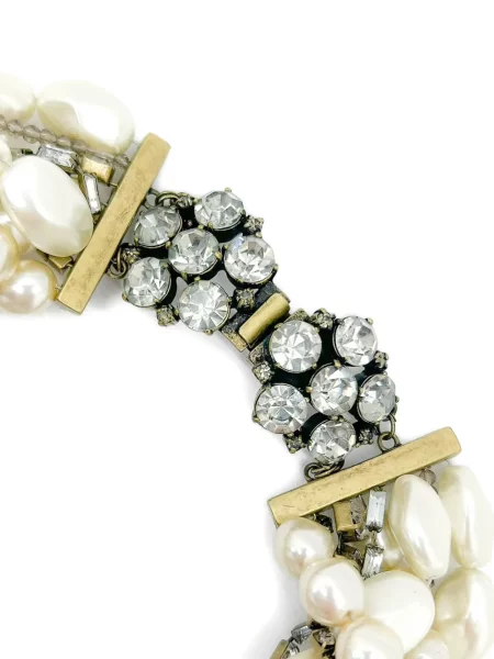 Колие Jennifer Gibson Jewellery с перли бяло