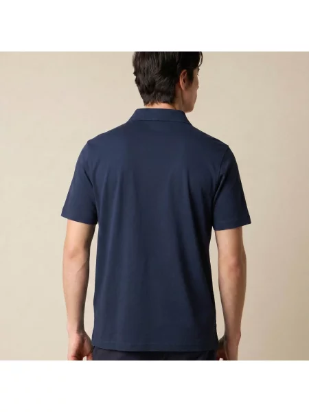 Koszulka polo Brooks Brothers z dżerseju niebieska