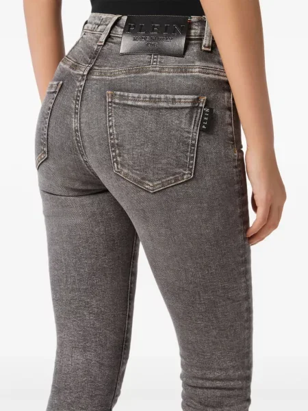 Blugi Philipp Plein cu 5 buzunare gri