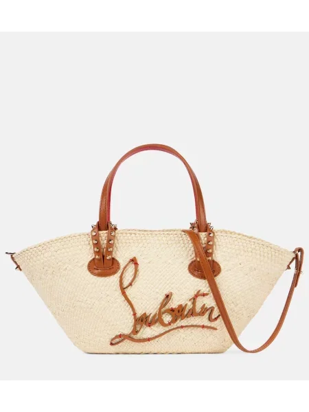 Geantă Christian Louboutin bej