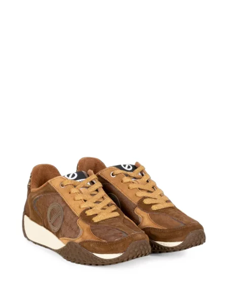 Sneakerși No Name din piele de căprioară maro